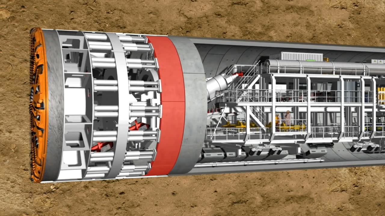 隧道盾构法图片