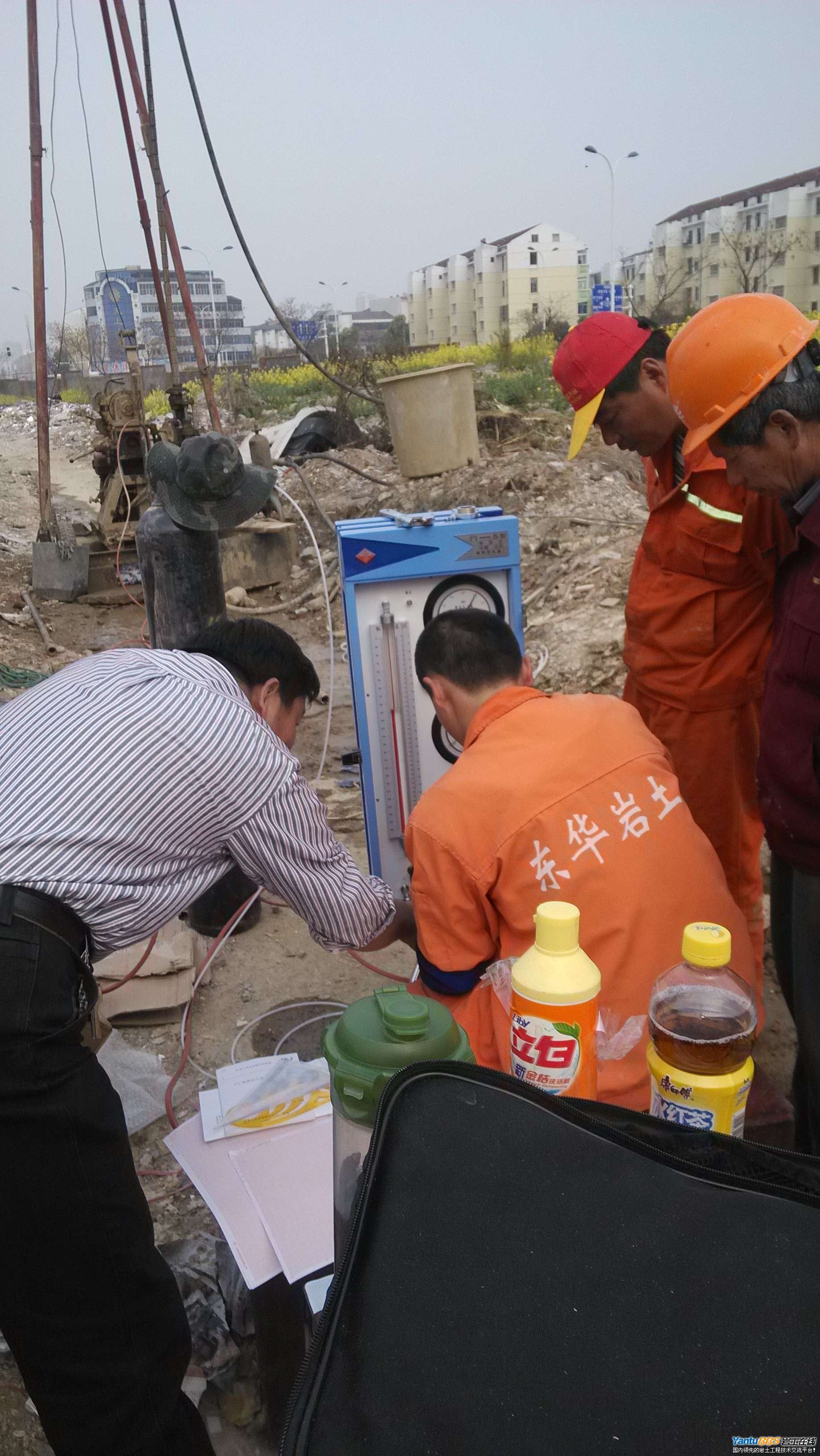 常州地铁旁压试验现场图片.